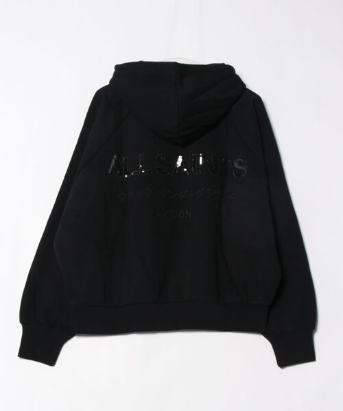 ALLSAINTS（オールセインツ）の「TALON UNDERGROUND OVERSIZED HOODIE | TALON アンダーグラウンド オーバーサイズ フーディー（パーカー・レディース・ブラック・M/XS/S）」の7枚目の写真