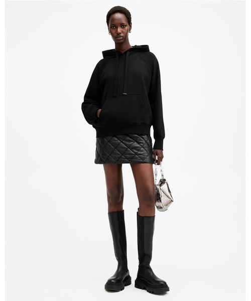ALLSAINTS（オールセインツ）の「TALON UNDERGROUND OVERSIZED HOODIE | TALON アンダーグラウンド オーバーサイズ フーディー（パーカー・レディース・ブラック・M/XS/S）」の3枚目の写真