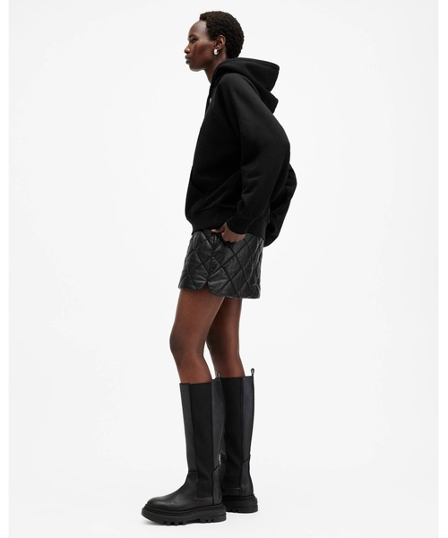 ALLSAINTS（オールセインツ）の「TALON UNDERGROUND OVERSIZED HOODIE | TALON アンダーグラウンド オーバーサイズ フーディー（パーカー・レディース・ブラック・M/XS/S）」の5枚目の写真