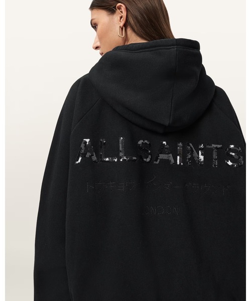 ALLSAINTS(オールセインツ)の「TALON UNDERGROUND OVERSIZED HOODIE | TALON アンダーグラウンド オーバーサイズ フーディー(パーカー・レディース・ブラック・M/XS/S)」の16枚目の写真