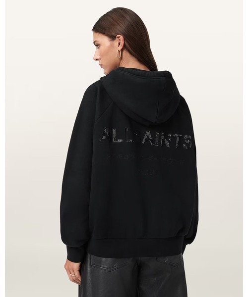 ALLSAINTS(オールセインツ)の「TALON UNDERGROUND OVERSIZED HOODIE | TALON アンダーグラウンド オーバーサイズ フーディー(パーカー・レディース・ブラック・M/XS/S)」の12枚目の写真