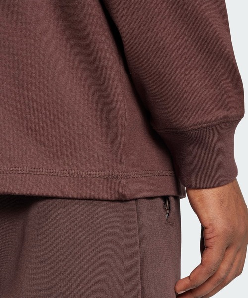 adidas(アディダス)の「長袖モックネックTシャツ / アディダスオリジナルス adidas Originals(Tシャツ/カットソー・メンズ・グレー/ブラウン・LARGE/MEDIUM/SMALL/X-LARGE/X-SMALL/XX-LARGE/3XL)」の5枚目の写真