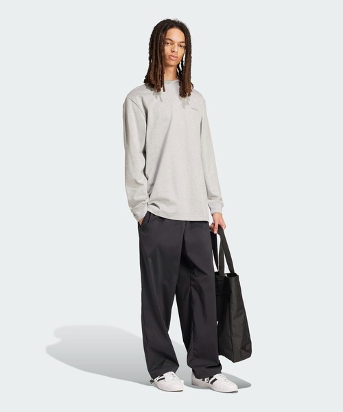 adidas(アディダス)の「長袖モックネックTシャツ / アディダスオリジナルス adidas Originals(Tシャツ/カットソー・メンズ・グレー/ブラウン・LARGE/MEDIUM/SMALL/X-LARGE/X-SMALL/XX-LARGE/3XL)」の10枚目の写真