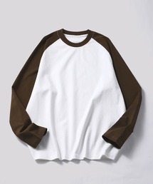 ラグランTシャツ」に該当するブラウン/茶色系のファッション通販