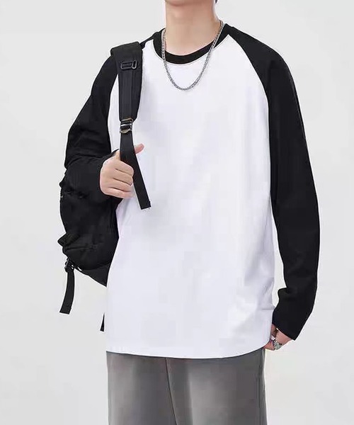TOBEE（トゥビー）の「【TOBEE】ラグランスリーブ長袖Tシャツ/アソートロンT（Tシャツ/カットソー・メンズ・グレイッシュベージュ/ブラウン系その他/グリーン/ブラック系その他・LARGE/SMALL/MEDIUM）」の11枚目の写真
