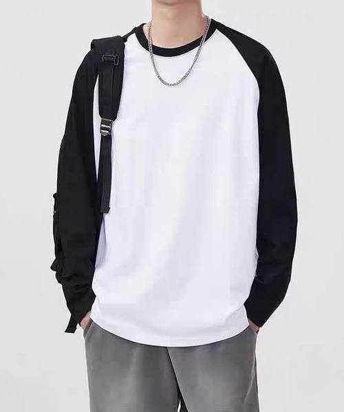 TOBEE（トゥビー）の「【TOBEE】ラグランスリーブ長袖Tシャツ/アソートロンT（Tシャツ/カットソー・メンズ・グレイッシュベージュ/ブラウン系その他/グリーン/ブラック系その他・LARGE/SMALL/MEDIUM）」の12枚目の写真