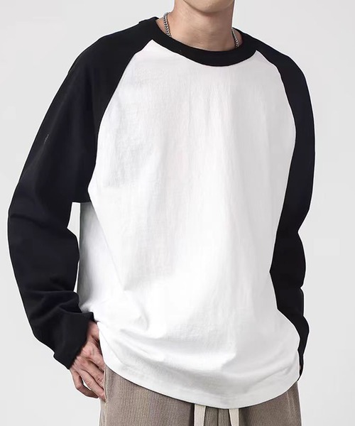 TOBEE（トゥビー）の「【TOBEE】ラグランスリーブ長袖Tシャツ/アソートロンT（Tシャツ/カットソー・メンズ・グレイッシュベージュ/ブラウン系その他/グリーン/ブラック系その他・LARGE/SMALL/MEDIUM）」の13枚目の写真