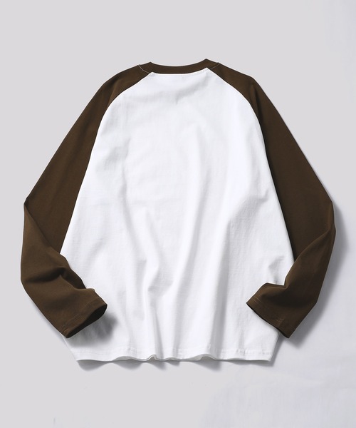 TOBEE（トゥビー）の「【TOBEE】ラグランスリーブ長袖Tシャツ/アソートロンT（Tシャツ/カットソー・メンズ・グレイッシュベージュ/ブラウン系その他/グリーン/ブラック系その他・LARGE/SMALL/MEDIUM）」の16枚目の写真