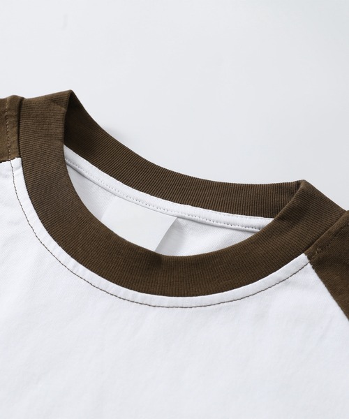 TOBEE（トゥビー）の「【TOBEE】ラグランスリーブ長袖Tシャツ/アソートロンT（Tシャツ/カットソー・メンズ・グレイッシュベージュ/ブラウン系その他/グリーン/ブラック系その他・LARGE/SMALL/MEDIUM）」の17枚目の写真