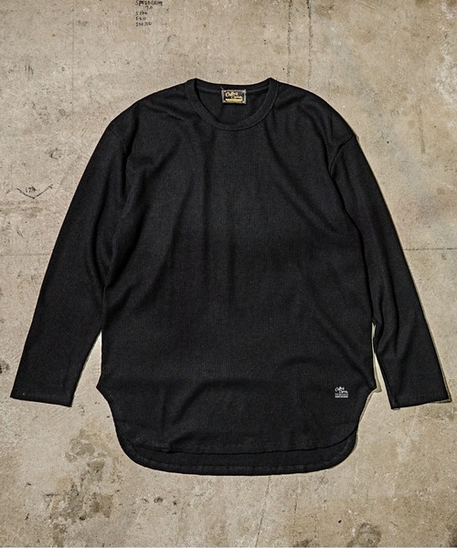 Coffee & Cigarettes(コーヒーアンドシガレッツ)の「3-10B6 ワイド ワッフル ロングスリーブTシャツ ロンT ロングTEE(Tシャツ/カットソー・メンズ・ブラック/サックスブルー/グレー/ホワイト・L/M)」の3枚目の写真