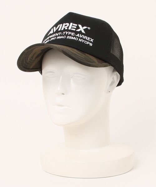 AVIREX（アヴィレックス）の「【AVIREX】NUMBERING MESH CAP（キャップ・メンズ・グリーン系カモフラージュ/ブラック/グレー系カモフラージュ/ホワイト/ネイビー・FREE）」の14枚目の写真