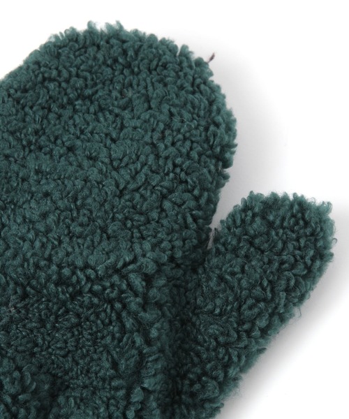 niko and...（ニコアンド）の「オリジナルフェイクファーボアストラップ付きミトン（手袋・レディース・ピンク/モカ/オレンジ/グリーン/アイボリー・FREE）」の8枚目の写真