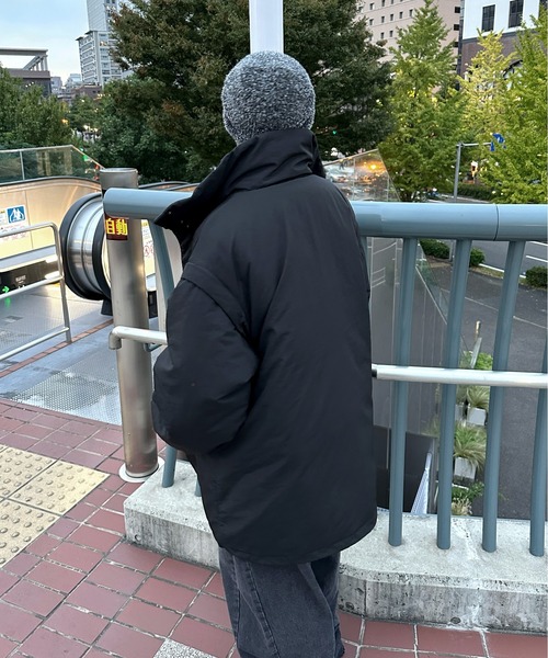 LVEU.（ラブユ.）の「【LVEU.】2way中綿ダウンジャケット / アウター ダウン ジャケット ベスト 2way 中綿 ミドル ボリューム ブラック ZOZOTOWN限定（ダウンジャケット/コート・レディース・ブラック・FREE）」の14枚目の写真