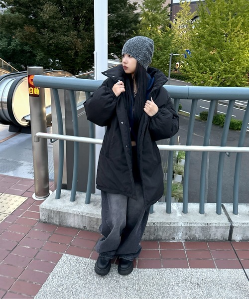 LVEU.（ラブユ.）の「【LVEU.】2way中綿ダウンジャケット / アウター ダウン ジャケット ベスト 2way 中綿 ミドル ボリューム ブラック ZOZOTOWN限定（ダウンジャケット/コート・レディース・ブラック・FREE）」の13枚目の写真