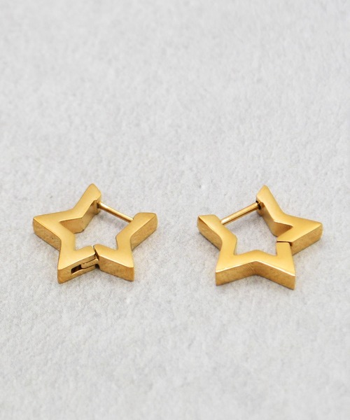 Diliraba(ディリラバ)の「【Diliraba】ステンレス スターフープピアスセット(ピアス(両耳用)・レディース・ゴールド/シルバー・FREE)」の8枚目の写真