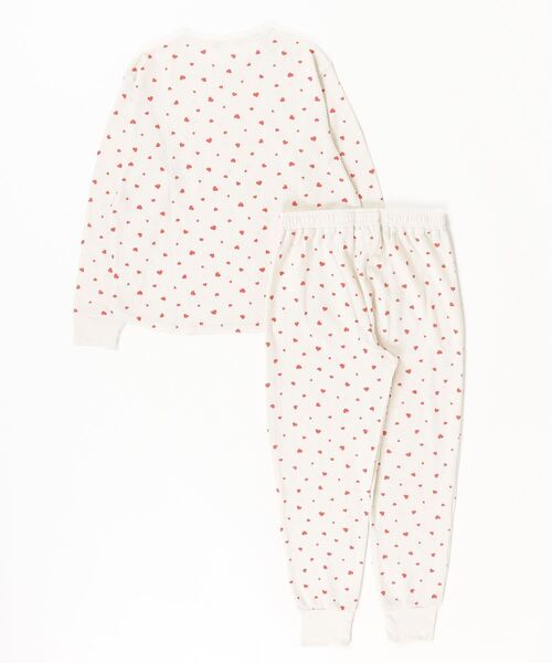 ALWAYS GOOD TIME(オルウェイズグッドタイム)の「【JEMORGAN / ジェーイーモーガン】ワッフルハート柄ルームウェア3点セット(Tシャツ/カットソー・レディース・アイボリー系1/アイボリー系2/杢グレー・F)」の20枚目の写真