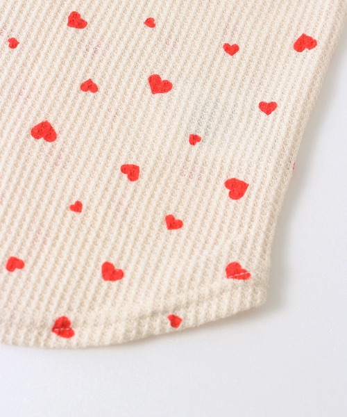 ALWAYS GOOD TIME(オルウェイズグッドタイム)の「【JEMORGAN / ジェーイーモーガン】ワッフルハート柄ルームウェア3点セット(Tシャツ/カットソー・レディース・アイボリー系1/アイボリー系2/杢グレー・F)」の6枚目の写真