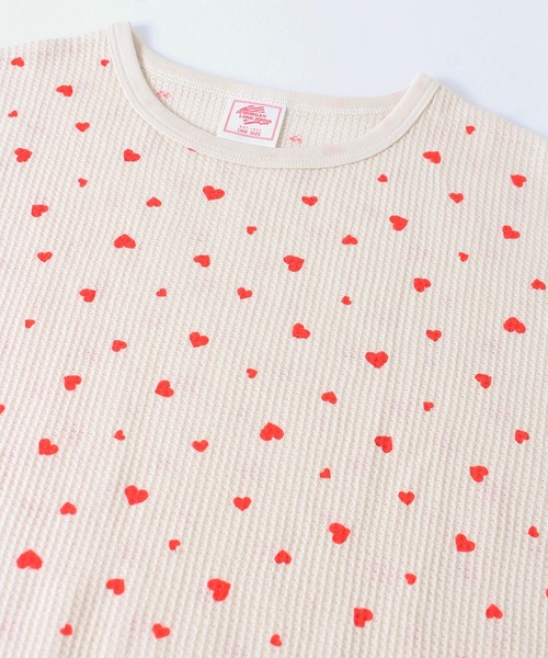 ALWAYS GOOD TIME(オルウェイズグッドタイム)の「【JEMORGAN / ジェーイーモーガン】ワッフルハート柄ルームウェア3点セット(Tシャツ/カットソー・レディース・アイボリー系1/アイボリー系2/杢グレー・F)」の9枚目の写真