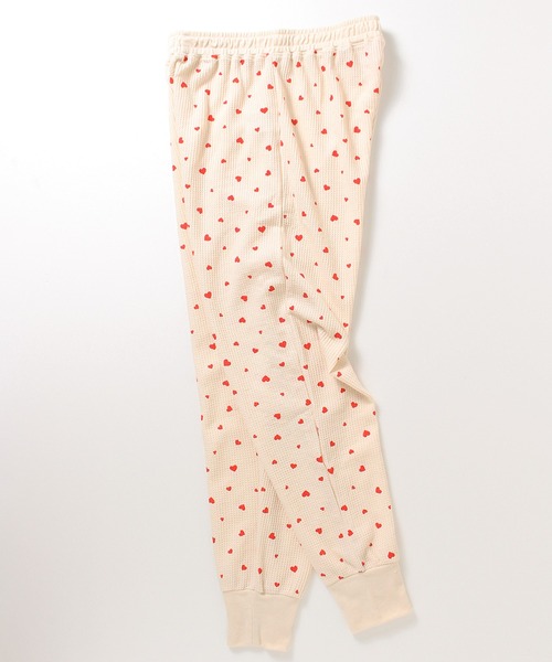 ALWAYS GOOD TIME(オルウェイズグッドタイム)の「【JEMORGAN / ジェーイーモーガン】ワッフルハート柄ルームウェア3点セット(Tシャツ/カットソー・レディース・アイボリー系1/アイボリー系2/杢グレー・F)」の12枚目の写真