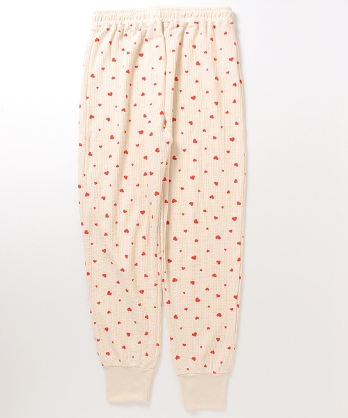 ALWAYS GOOD TIME(オルウェイズグッドタイム)の「【JEMORGAN / ジェーイーモーガン】ワッフルハート柄ルームウェア3点セット(Tシャツ/カットソー・レディース・アイボリー系1/アイボリー系2/杢グレー・F)」の13枚目の写真