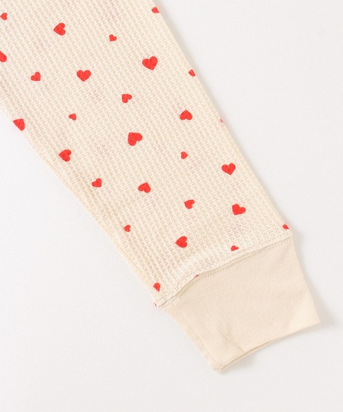 ALWAYS GOOD TIME(オルウェイズグッドタイム)の「【JEMORGAN / ジェーイーモーガン】ワッフルハート柄ルームウェア3点セット(Tシャツ/カットソー・レディース・アイボリー系1/アイボリー系2/杢グレー・F)」の10枚目の写真