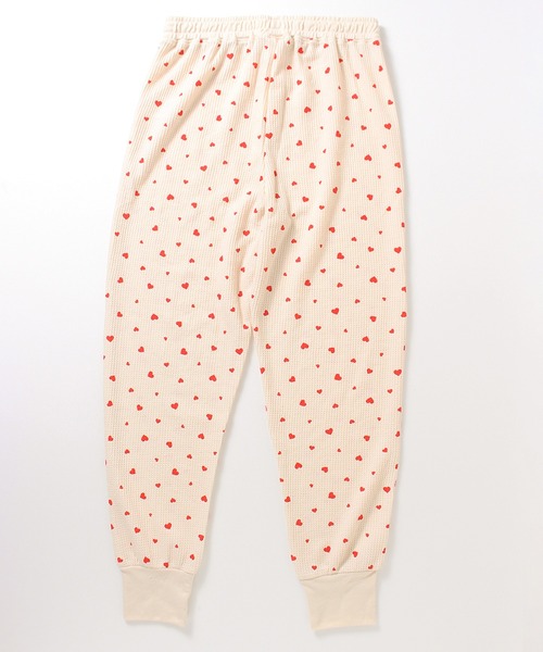 ALWAYS GOOD TIME(オルウェイズグッドタイム)の「【JEMORGAN / ジェーイーモーガン】ワッフルハート柄ルームウェア3点セット(Tシャツ/カットソー・レディース・アイボリー系1/アイボリー系2/杢グレー・F)」の11枚目の写真