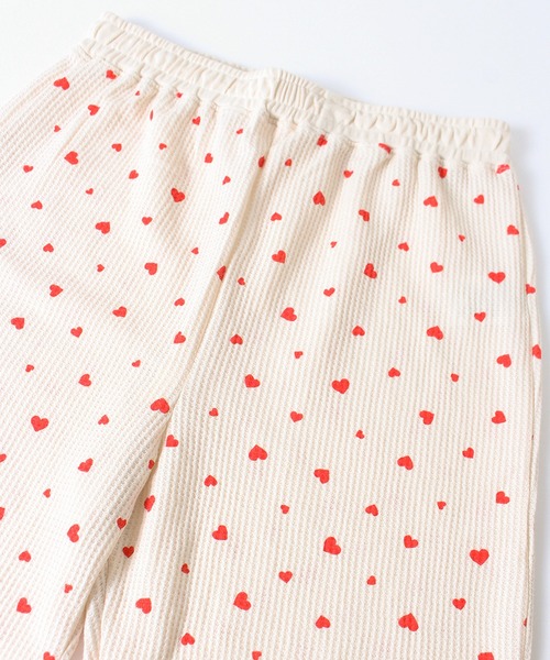 ALWAYS GOOD TIME(オルウェイズグッドタイム)の「【JEMORGAN / ジェーイーモーガン】ワッフルハート柄ルームウェア3点セット(Tシャツ/カットソー・レディース・アイボリー系1/アイボリー系2/杢グレー・F)」の15枚目の写真