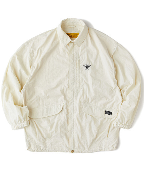 26SS FAT F.D.U. VINTAGEウォッシュ加工 シャツ ジャケット FAT｜エフエイティーのその他アウター（ホワイト/白色系・フードなし