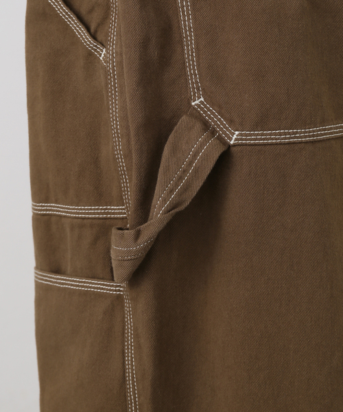 ANGLAN(アングラン)の「ANGLAN / アングラン Spread Panel Twill Work Pants(カーゴパンツ・レディース・ブラウン・FREE)」の15枚目の写真