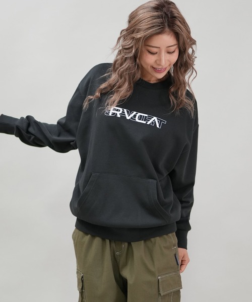 セール】RVCA/ルーカ シンプルロゴ/薄手トレーナー BF043-033