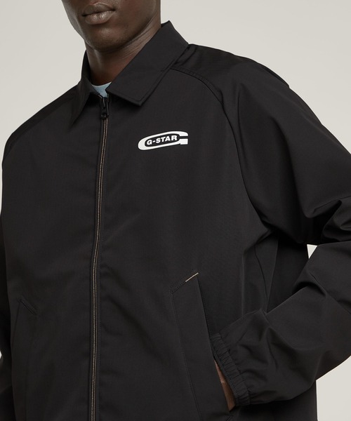 G-STAR（ジースター）の「COACH JACKET/クラシックロゴコーチジップジャケット（ブルゾン・メンズ・ブラック・LARGE/MEDIUM/SMALL/X-LARGE/X-SMALL）」の5枚目の写真