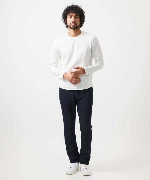 MICHEL KLEIN HOMME   （ミッシェルクランオム）の「デニム調ストレッチファイブポケットパンツ（その他パンツ・メンズ・ライトグレー/ブラック/ネイビー・MEDIUM/LARGE/X-LARGE）」の4枚目の写真