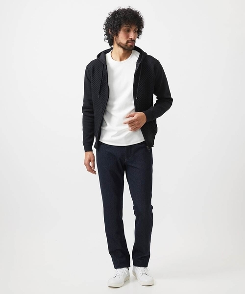MICHEL KLEIN HOMME   （ミッシェルクランオム）の「デニム調ストレッチファイブポケットパンツ（その他パンツ・メンズ・ライトグレー/ブラック/ネイビー・MEDIUM/LARGE/X-LARGE）」の5枚目の写真