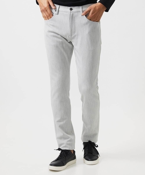 MICHEL KLEIN HOMME   （ミッシェルクランオム）の「デニム調ストレッチファイブポケットパンツ（その他パンツ・メンズ・ライトグレー/ブラック/ネイビー・MEDIUM/LARGE/X-LARGE）」の8枚目の写真