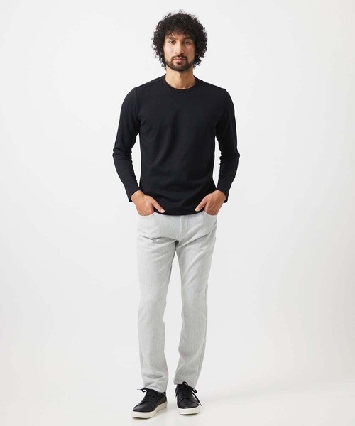 MICHEL KLEIN HOMME   （ミッシェルクランオム）の「デニム調ストレッチファイブポケットパンツ（その他パンツ・メンズ・ライトグレー/ブラック/ネイビー・MEDIUM/LARGE/X-LARGE）」の9枚目の写真