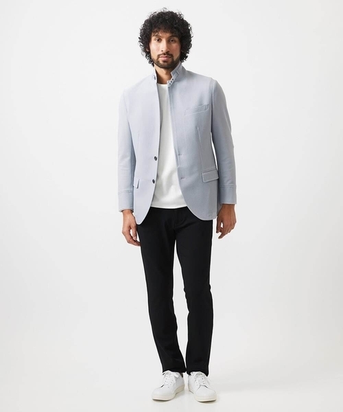 MICHEL KLEIN HOMME   （ミッシェルクランオム）の「デニム調ストレッチファイブポケットパンツ（その他パンツ・メンズ・ライトグレー/ブラック/ネイビー・MEDIUM/LARGE/X-LARGE）」の20枚目の写真