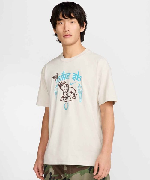 NIKE SB（ナイキエスビー）の「NIKE SB/ナイキエスビー 半袖Tシャツ フロントプリント HJ0805-010/HJ0805-072（Tシャツ/カットソー・メンズ・ストーン/ブラック・L/M/XL）」の3枚目の写真