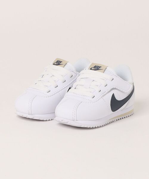 NIKE ナイキ 11-13 CORTEZ EASYON (TDV) キッズ コルテッツ EZ TDV KDM0952 114WHT/THUNBL（スニーカー）｜NIKE（ナイキ）