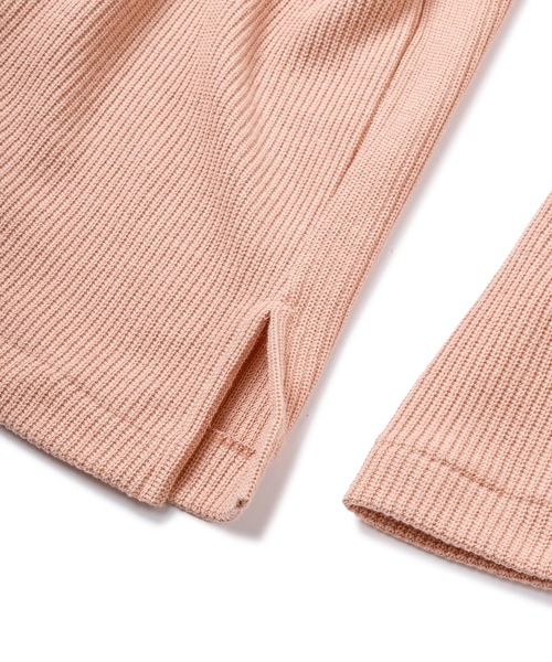 Sandinista(サンディニスタ)の「Roughly Cotton Knit Slit Top / ザックリスリット入りコットンニットトップ(ニット/セーター・メンズ・ピンク系/ブルー系その他/アイボリー・MEDIUM/SMALL/LARGE)」の4枚目の写真