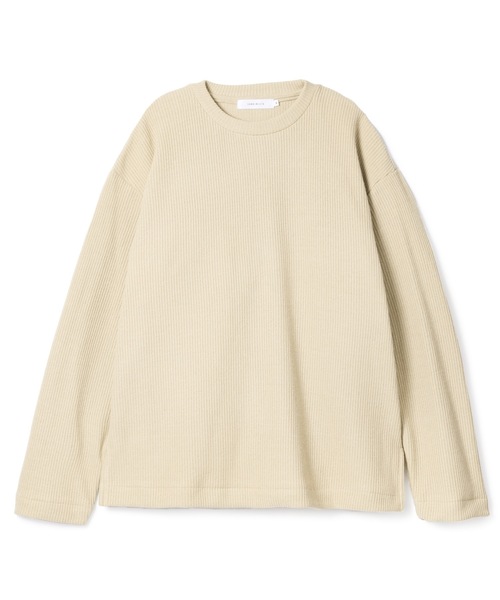 Roughly Cotton Knit Slit Top / ザックリスリット入りコットン