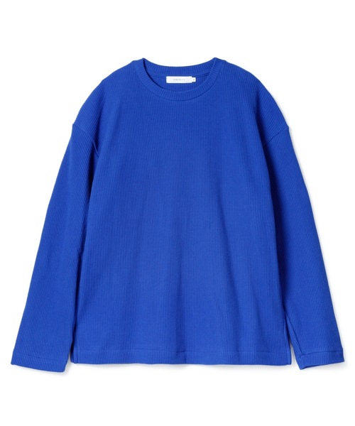 Roughly Cotton Knit Slit Top / ザックリスリット入りコットン
