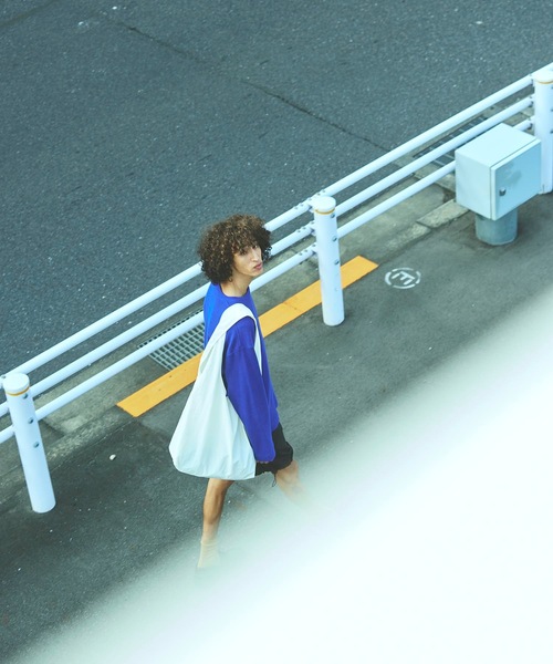Sandinista(サンディニスタ)の「Roughly Cotton Knit Slit Top / ザックリスリット入りコットンニットトップ(ニット/セーター・メンズ・ピンク系/ブルー系その他/アイボリー・MEDIUM/SMALL/LARGE)」の10枚目の写真