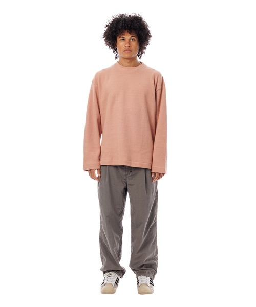Sandinista(サンディニスタ)の「Roughly Cotton Knit Slit Top / ザックリスリット入りコットンニットトップ(ニット/セーター・メンズ・ピンク系/ブルー系その他/アイボリー・MEDIUM/SMALL/LARGE)」の18枚目の写真