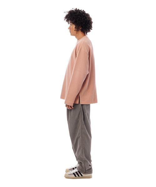 Sandinista(サンディニスタ)の「Roughly Cotton Knit Slit Top / ザックリスリット入りコットンニットトップ(ニット/セーター・メンズ・ピンク系/ブルー系その他/アイボリー・MEDIUM/SMALL/LARGE)」の17枚目の写真