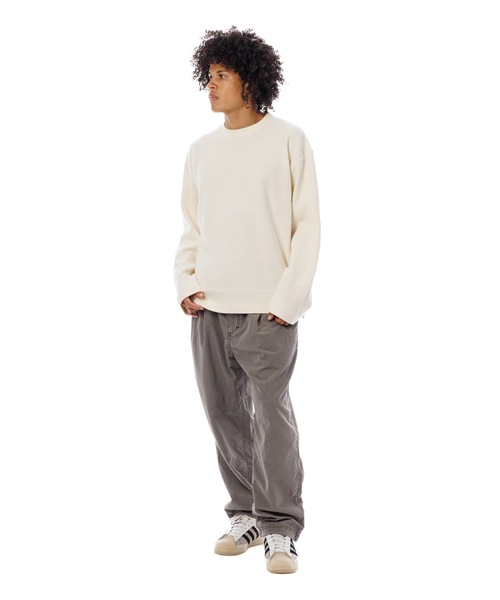 Sandinista(サンディニスタ)の「Roughly Cotton Knit Slit Top / ザックリスリット入りコットンニットトップ(ニット/セーター・メンズ・ピンク系/ブルー系その他/アイボリー・MEDIUM/SMALL/LARGE)」の13枚目の写真
