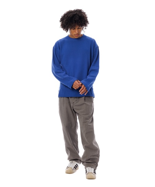Sandinista(サンディニスタ)の「Roughly Cotton Knit Slit Top / ザックリスリット入りコットンニットトップ(ニット/セーター・メンズ・ピンク系/ブルー系その他/アイボリー・MEDIUM/SMALL/LARGE)」の14枚目の写真