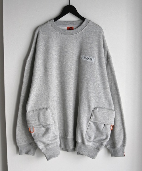 【セール】【FOXRUN/フォックスラン】 GO OUT掲載アイテム Side Volume Pocket Fleece Sweatshirt（スウェット）｜COURO（コウロ）