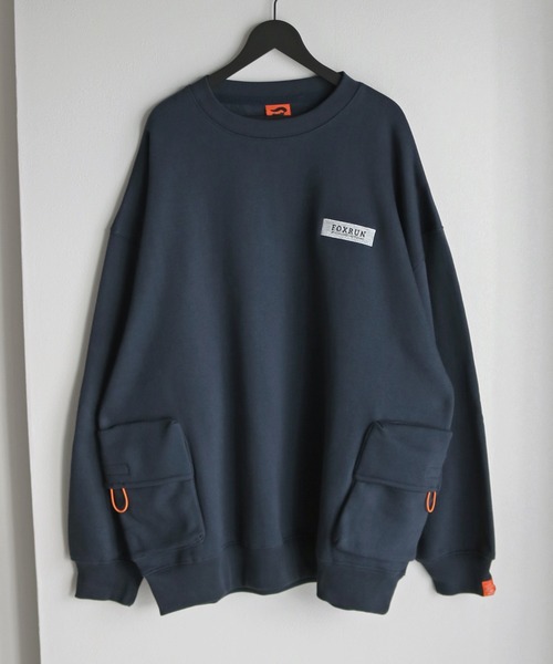 【セール】【FOXRUN/フォックスラン】 GO OUT掲載アイテム Side Volume Pocket Fleece Sweatshirt（スウェット）｜COURO（コウロ）