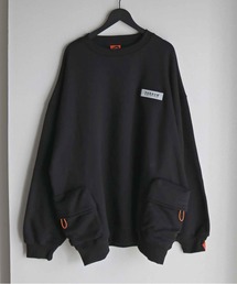 【FOXRUN/フォックスラン】 GO OUT掲載アイテム Side Volume Pocket Fleece Sweatshirt