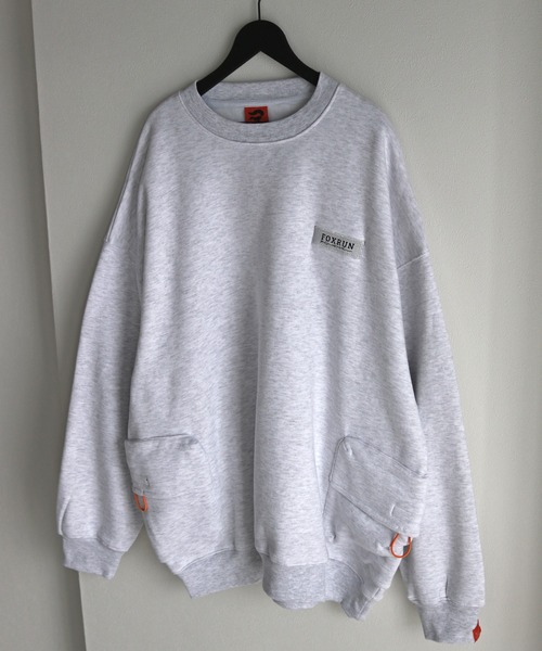 【セール】【FOXRUN/フォックスラン】 GO OUT掲載アイテム Side Volume Pocket Fleece Sweatshirt（スウェット）｜COURO（コウロ）
